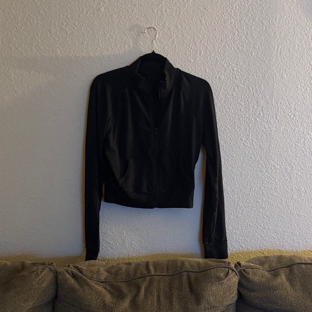 Charcoal black and grey skims zip up top
